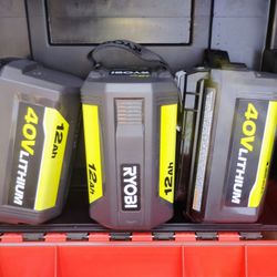 (4) New 40v 12ah Lithium RYOBI Batteries 