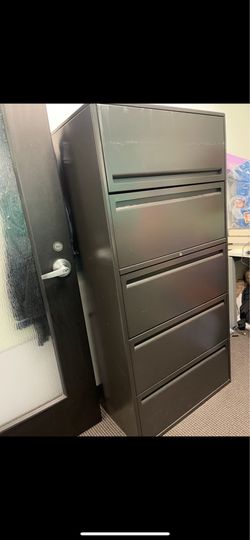 5 Drawer Lateral Filing Cabinet With Key