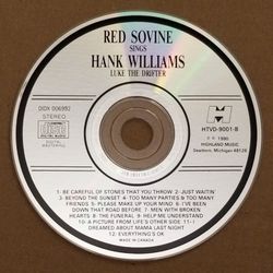 Red Sovine Sings Hank Williams Luke The Drifter CD 1990