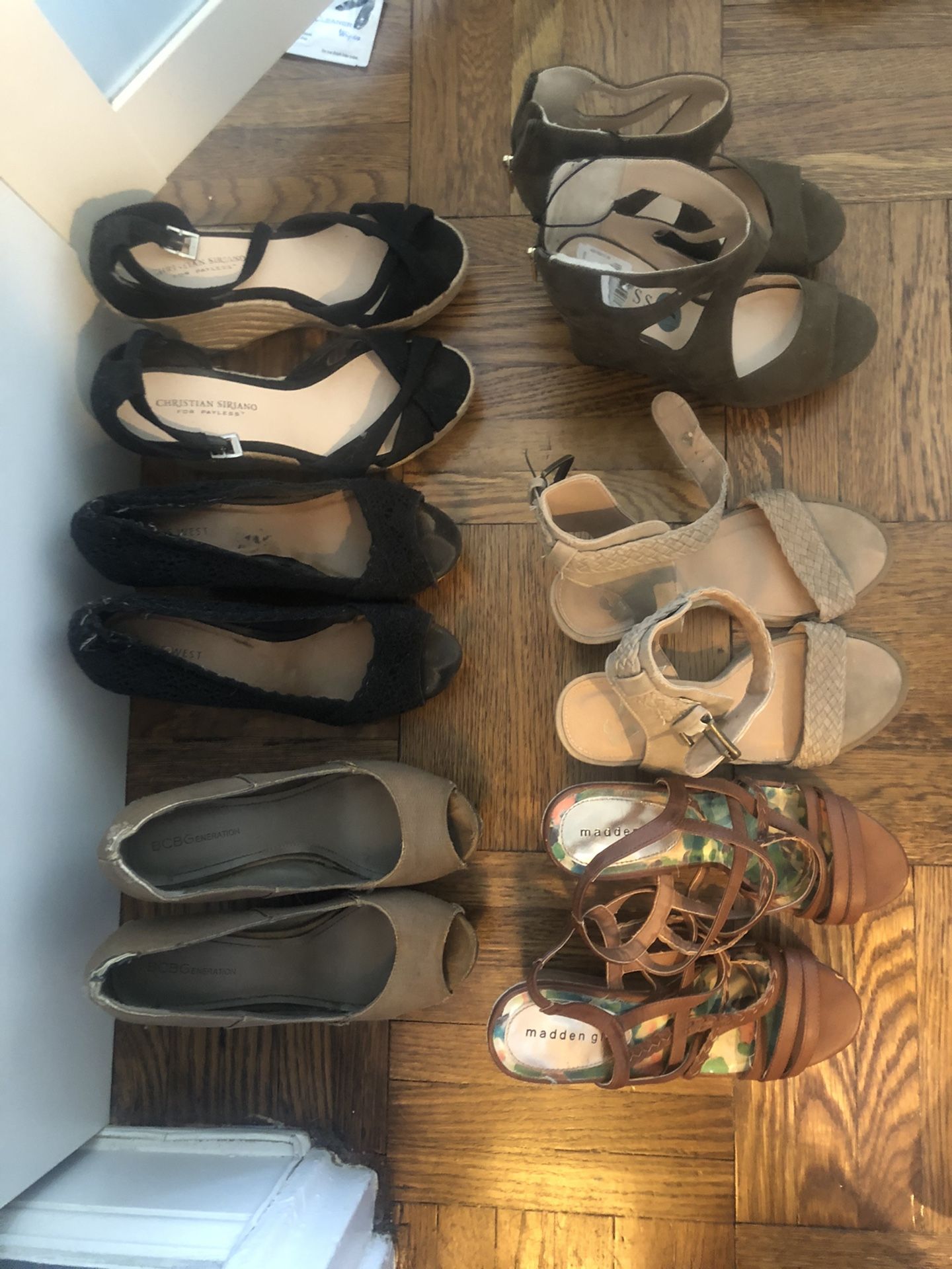 Various Wedge Heels - $1 to $5