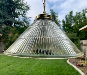 Retro 70’s Clear Glass Ceiling Fixture