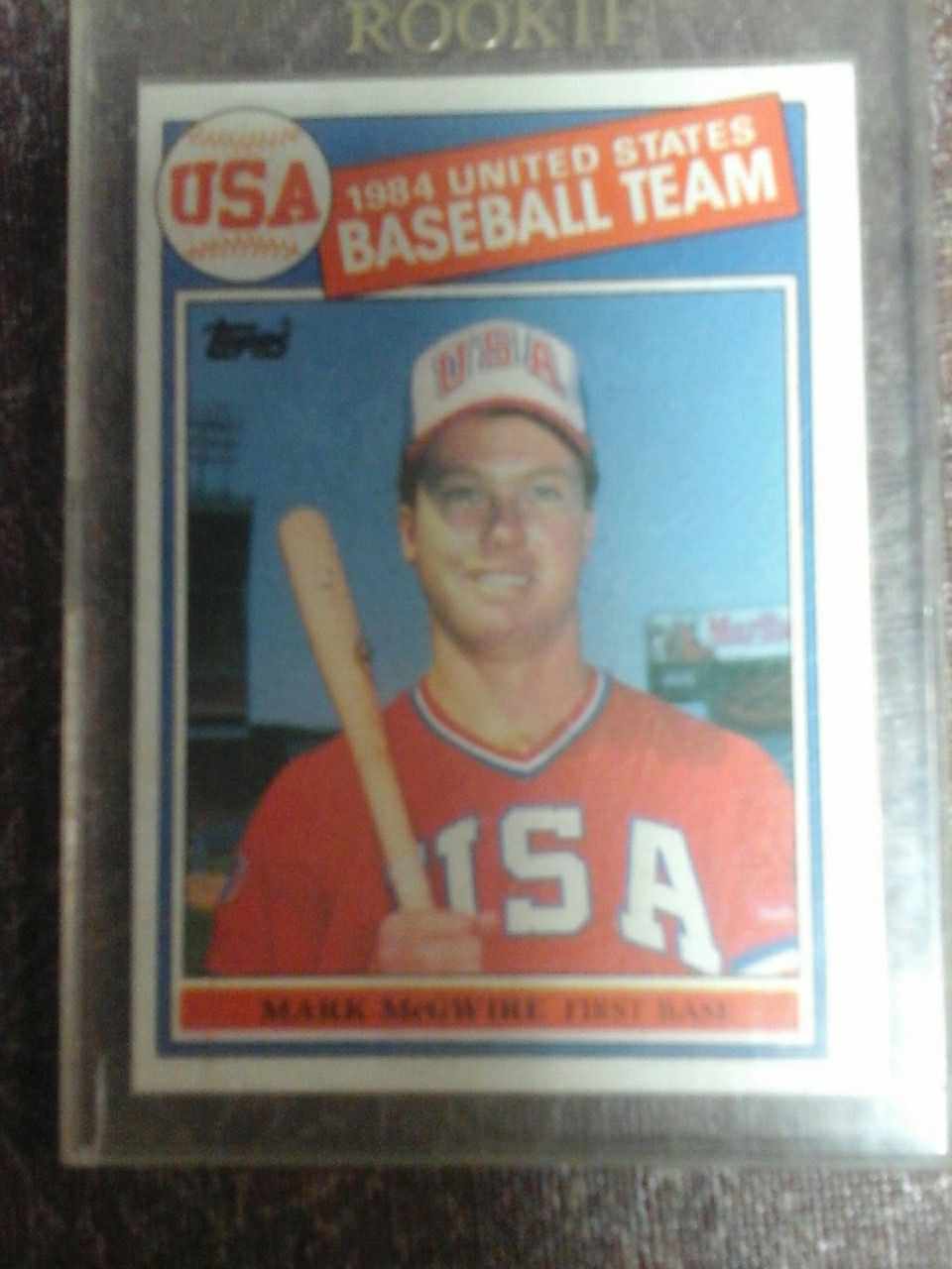 85 Topps Mark McGwire rookie card