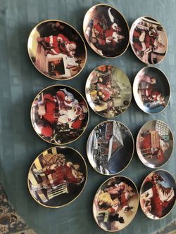 Coca Cola Christmas Collector Plates