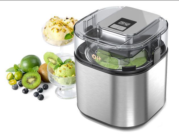 Aukey Home Ice Cream and Yogurt Maker 1.5QT LCD Digital Display and Countdown, Brand New In The Box