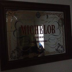 Michelob beer mirror old school