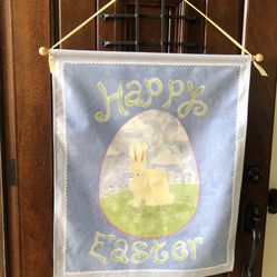 Rare 1999 Pottery Barn Kids Easter flag/banner