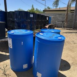 Plastic 55 Gallon Barrels