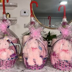 Little Girls Easter Basket – Bunny Plush, Blanket, Cup & Umbrella