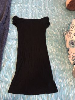 Black mini dress