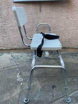 Sliding chair shower chair