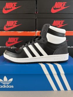 NEW Adidas Top Ten Hi Black White Size 8.5