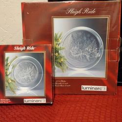 LUMINARC Serving Platter And Dessert Plates