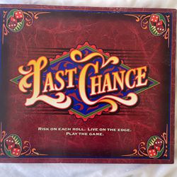 Last Chance 1995 Milton Bradley Board Game