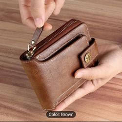 Men's Stylish Tree Pattern Wallet - Zipper Buckle
