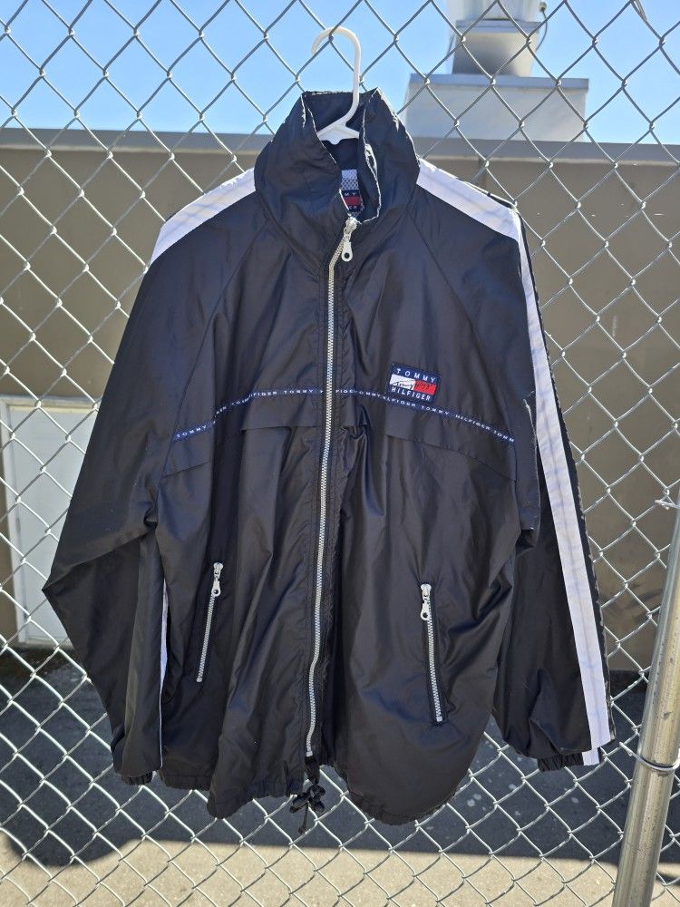 Vintage tommy Hilfiger Wind breaker jacket size xl