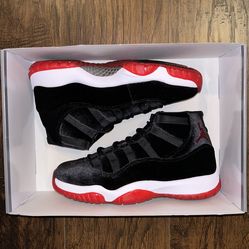 Brand New Jordan 11 Retro “Bred Velvet” (W) Size 7M-10M/Size 8.5W-11.5W