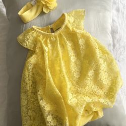 Adorable Baby Dress With Band 
