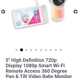 VTech Smart WiFi Remote Access Video Baby Monitor 