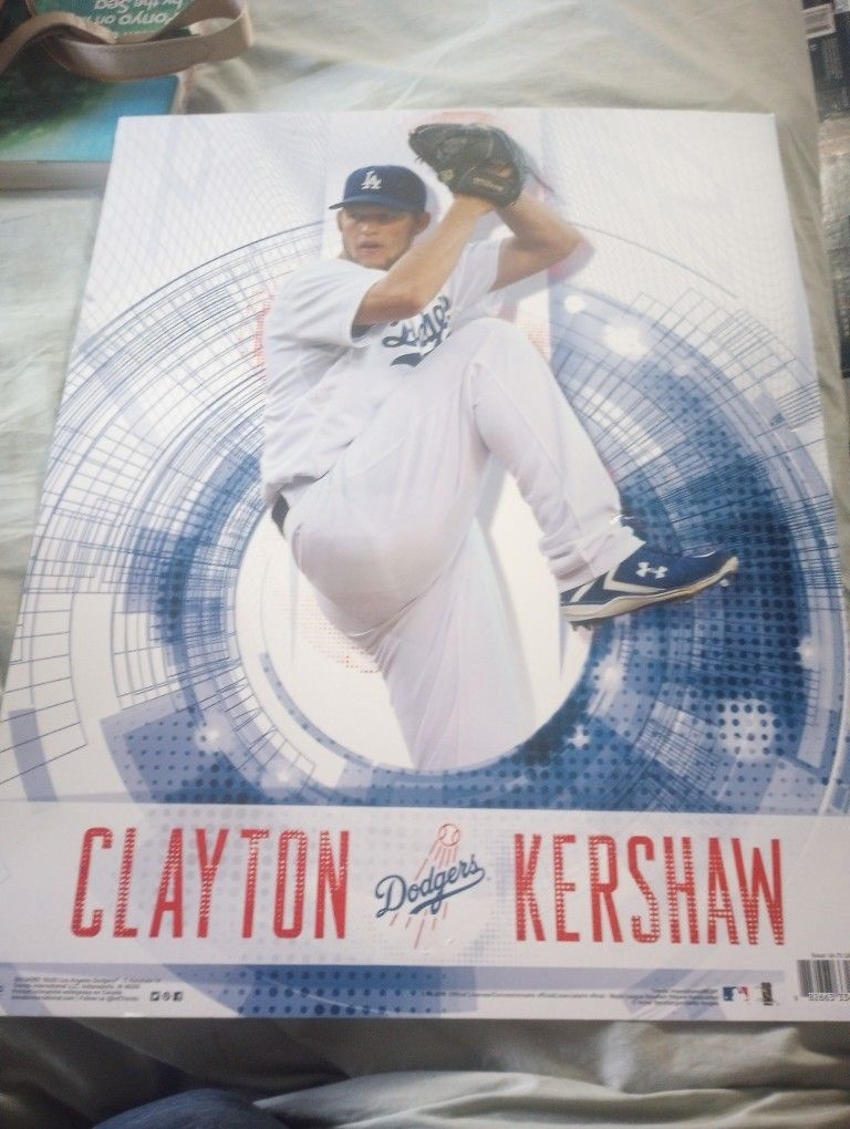 dodgers clayton kershaw poster