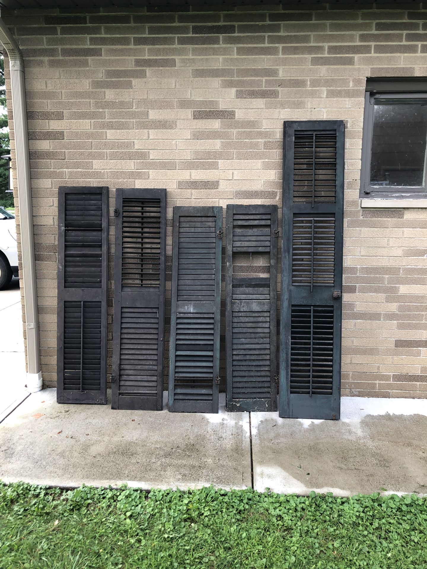 Antique Shutters With The Hardware