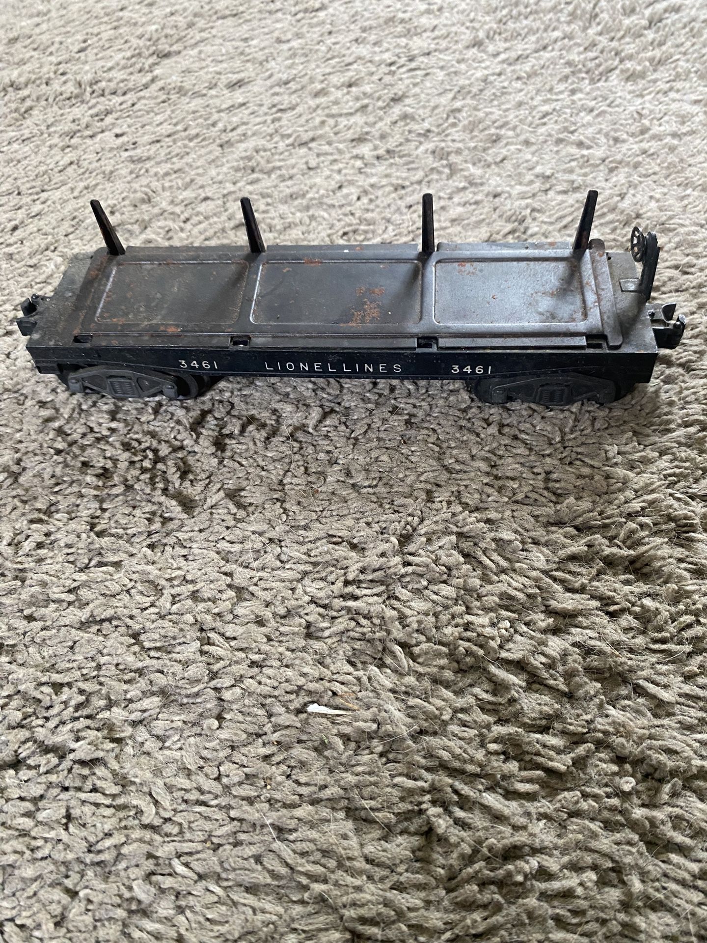 Lionel Lines Log Car 3461 -Post War Steel