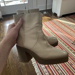 Nude Leather boots. Size 7
