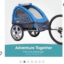 Bike Trailer For Kids (blue)