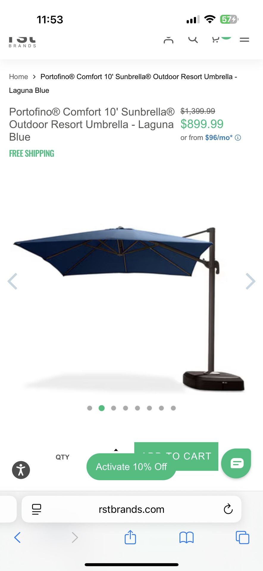 Sunbrella Portofino Outdoor