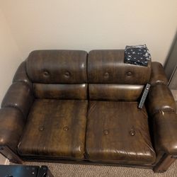 Vintage Leather Couch(OBO)
