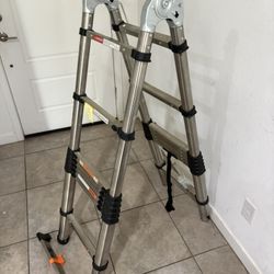 A Frame 16.5ft Telescopic Ladder Aluminum New 