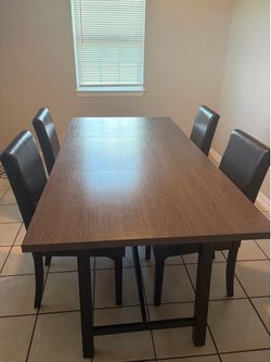 Dining room table and chairs