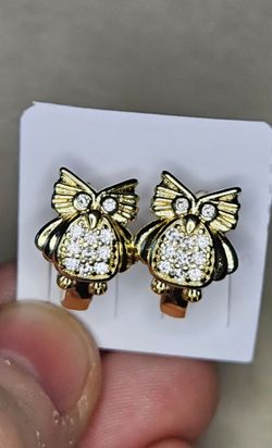 Stainless Steel Owl Earrings
