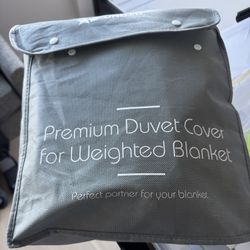 5 STARS UNITED Weighted Blanket/Duvet Cover - Gray and White Pattern ($20) - New in Package!