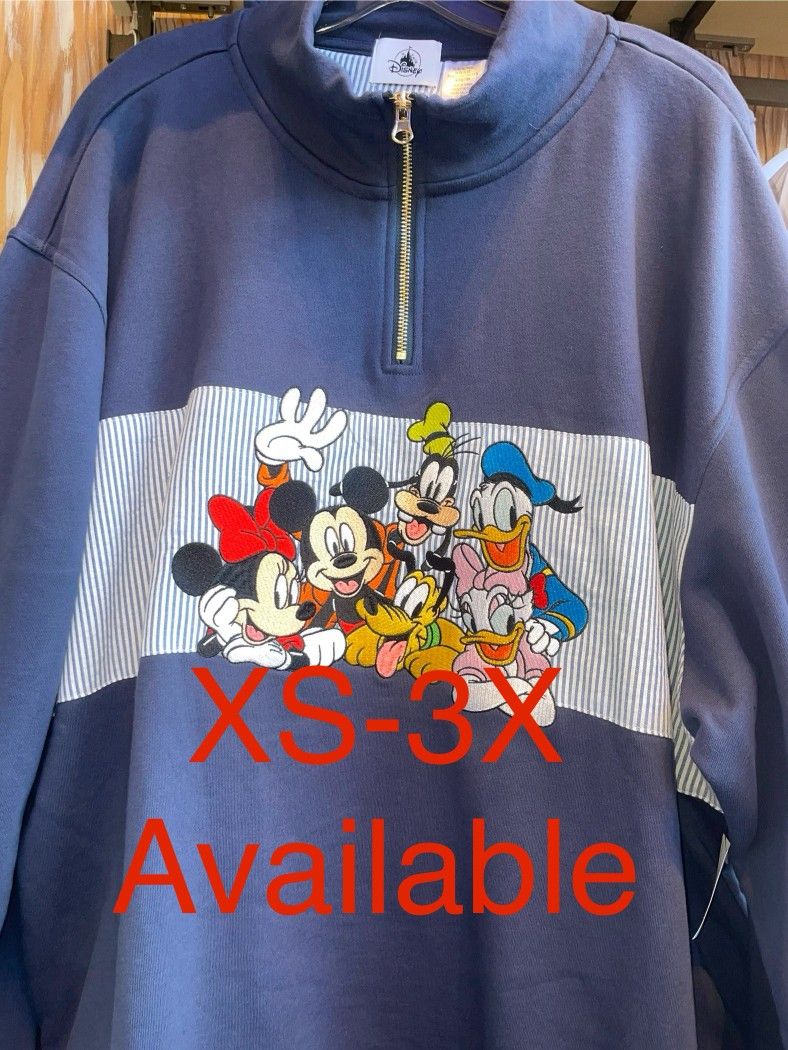 Mickey Mouse and Friends 1/4 Zip Fleece Top