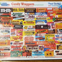 White Mountain Candy Wrappers 1000 Piece Puzzle