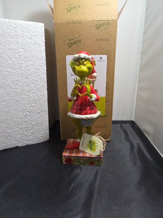 Jim Shore The Grinch with Heart Hands Figurine NIB (UQ)