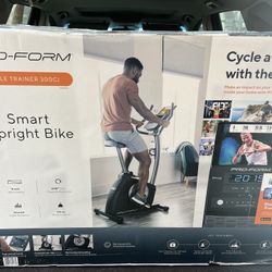ProForm Cycle Trainer 300 Ci Upright Stationary Exercise Bike, Compatible with iFIT Personal Training