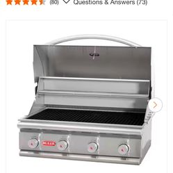 < BULL Head Stallion Built-in Propane Grill