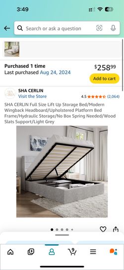 QUEEN BED WITH STORAGE