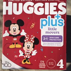 Huggies Little Movers Plus Size 4/174 Diapers 