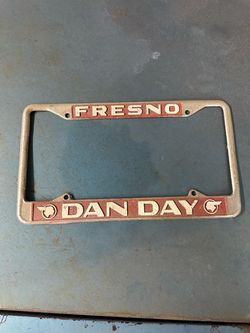 Fresno Dan Day Dealer License Plate Frame