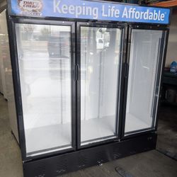 72-In Glass Door Refrigerator Merchandiser Model Number 1676 FDX