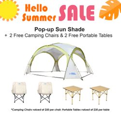 Pop-up Sun Shade + FREE GIFTS