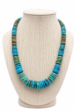 18” Natural Arizona Turquoise Necklace.
