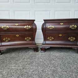Vintage 2 Nightstands / Bedside Chests by Century Furniture 