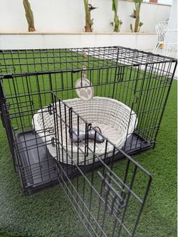 EVERY YAY ULTRA TOUGH 2-DOORS FOLDING DOG CRATE with EXTRA