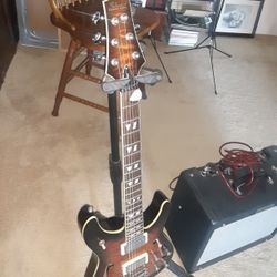 Shecktor diamond With Fender Jr Blues Amp 