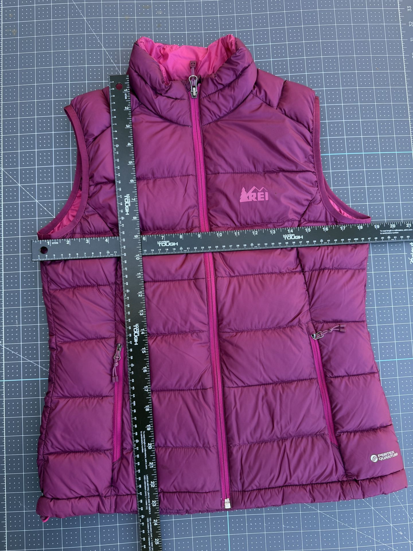 REI Co-op Womens Puffer Vest Down Lightweight Quilted Purple Small