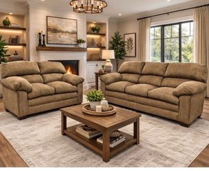 Sofa and loveseat