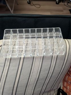 Bino 10"x5" Clear acrylic Cosmetic craft Holder Storage Organizer Holds 36- 1"